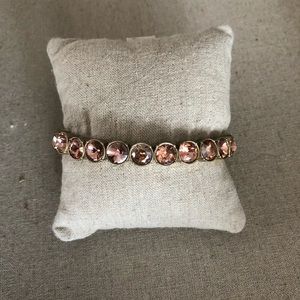 Stella & Dot Pink stone stretch bracelet.
